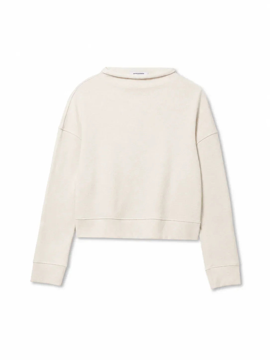 Arden French Terry Mock Neck Sweatshirt- Sugar