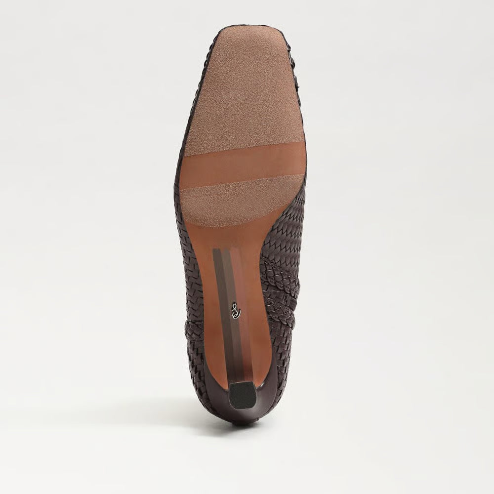 Peony Weave Ankle Boot- Cafe