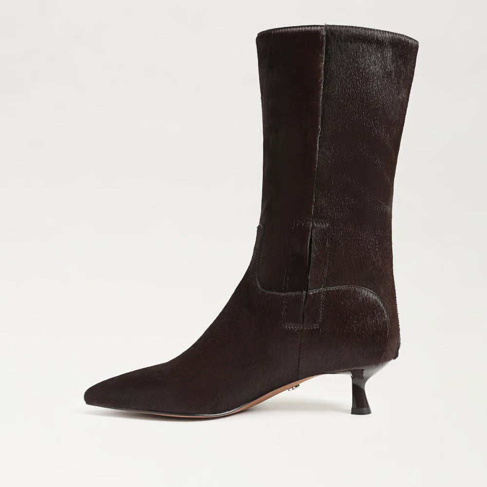 Ramona Mid Calf Boot- Pecan Calfhair