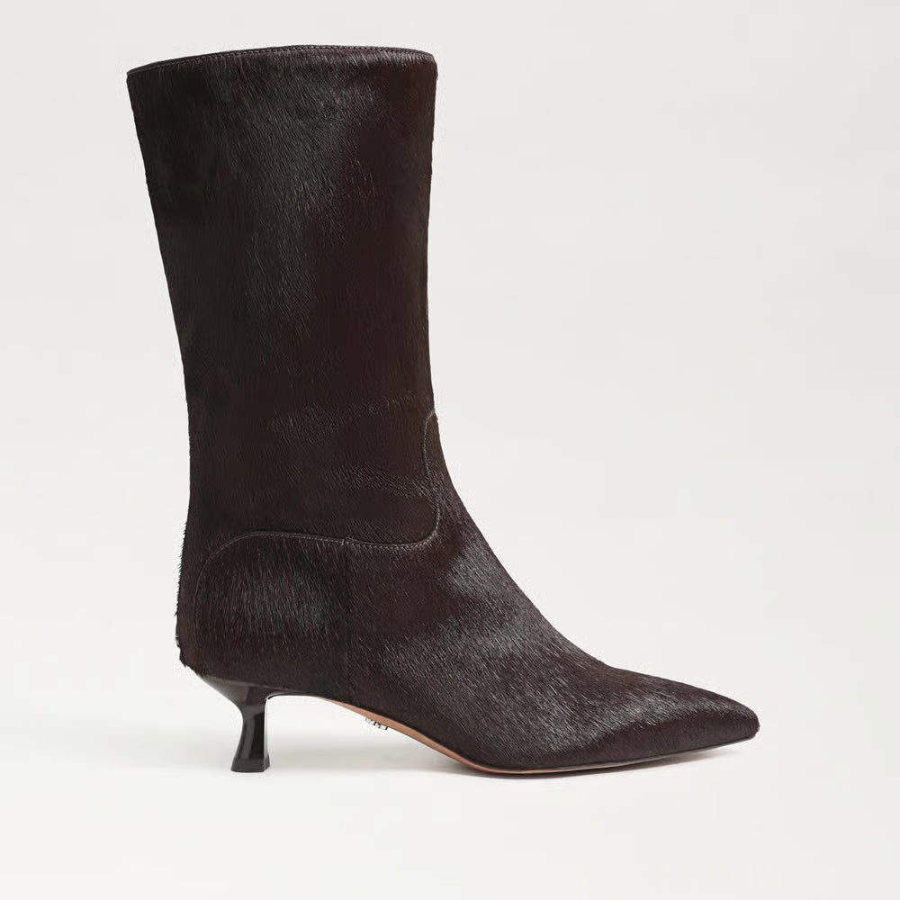 Ramona Mid Calf Boot- Pecan Calfhair