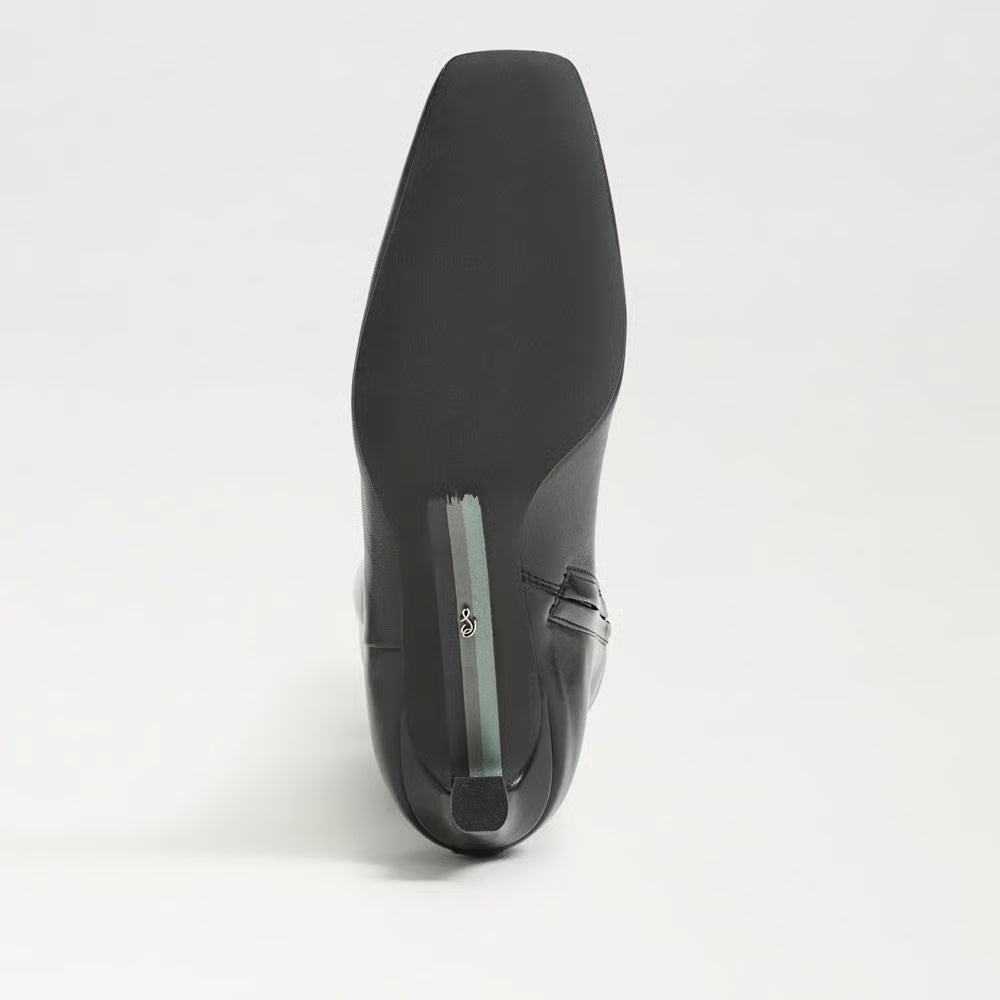 Perla Knee High Boot- Black Leather