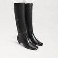 Perla Knee High Boot- Black Leather