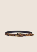 The Leopard Favorite Belt- Leopard/ Polished Gold