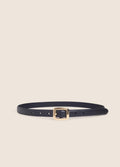 The Elle Belt- Black/ Antique Brass