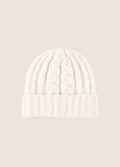 The Cable Beanie- Ivory