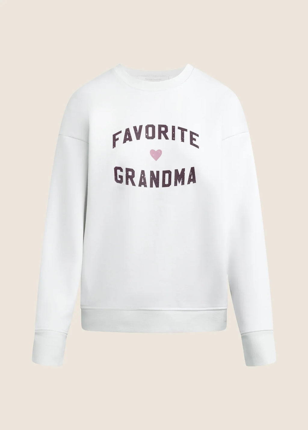 The Favorite Grandma Sweatshirt- Sugar/Burgundy