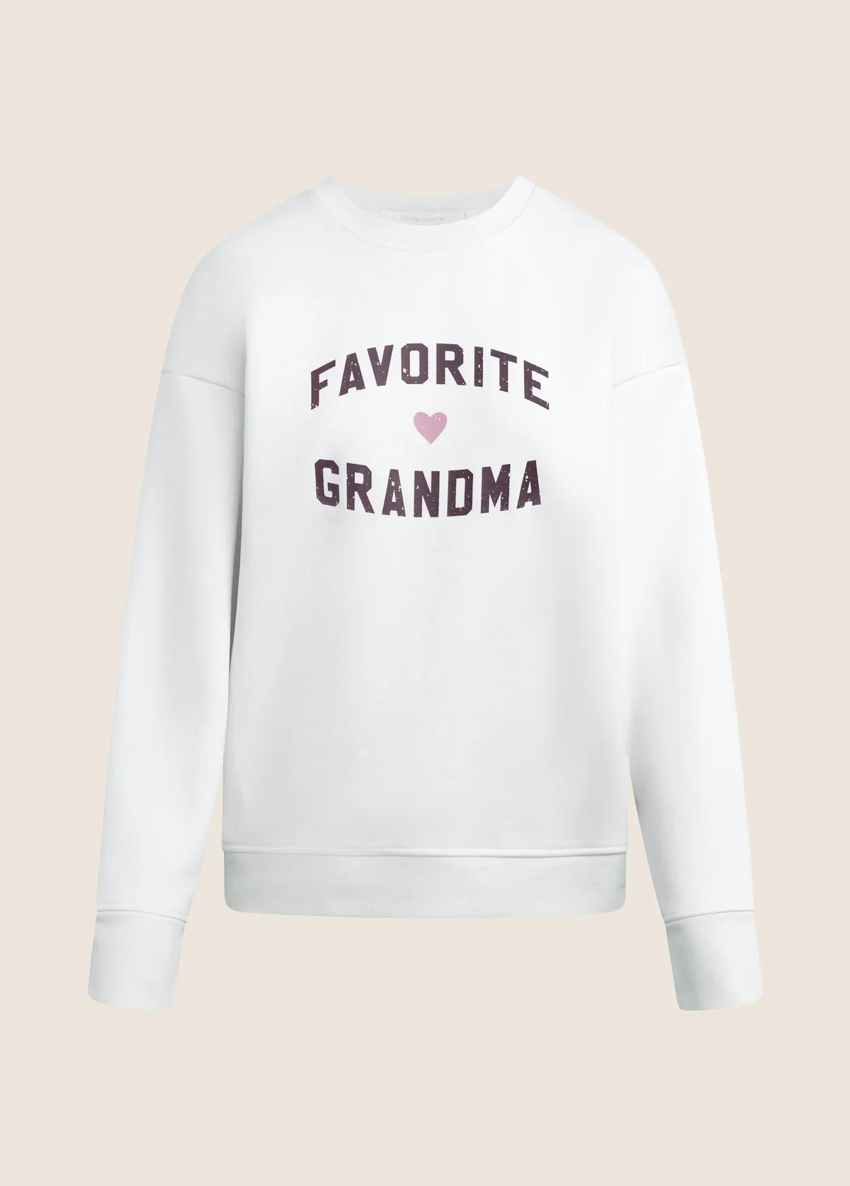 The Favorite Grandma Sweatshirt- Sugar/Burgundy