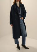 The Luca Coat- Navy