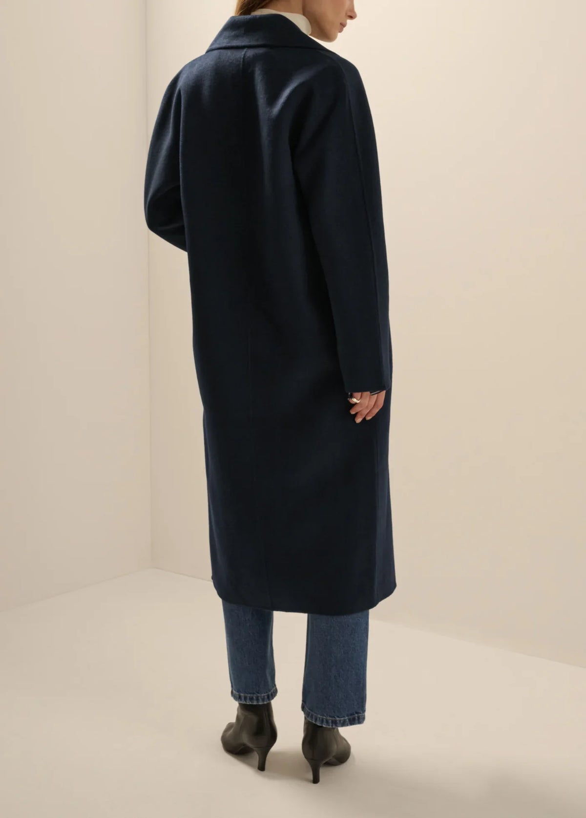 The Luca Coat- Navy