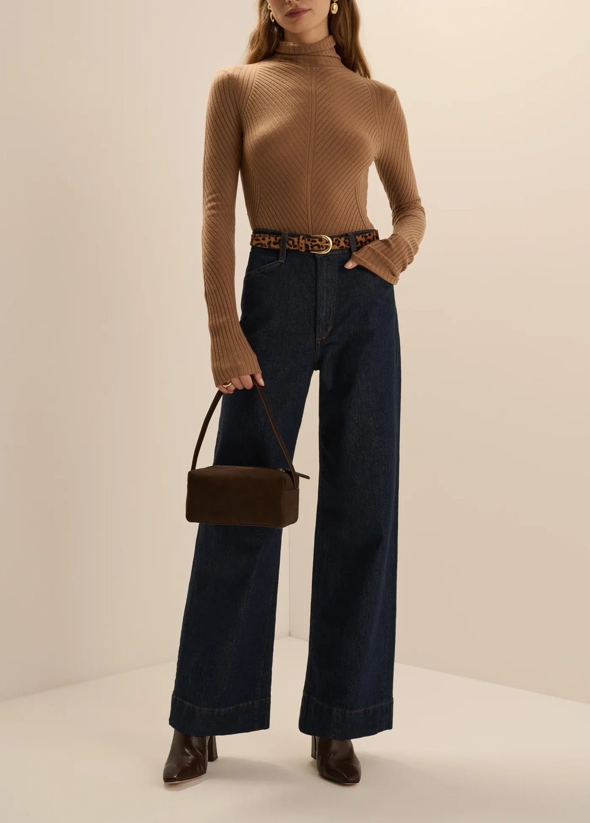 The Leopard Favorite Belt- Leopard/ Polished Gold