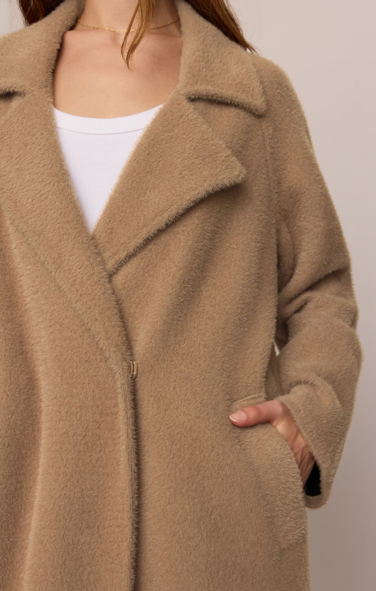 Crosby Cocoon Coat- Light Toffee