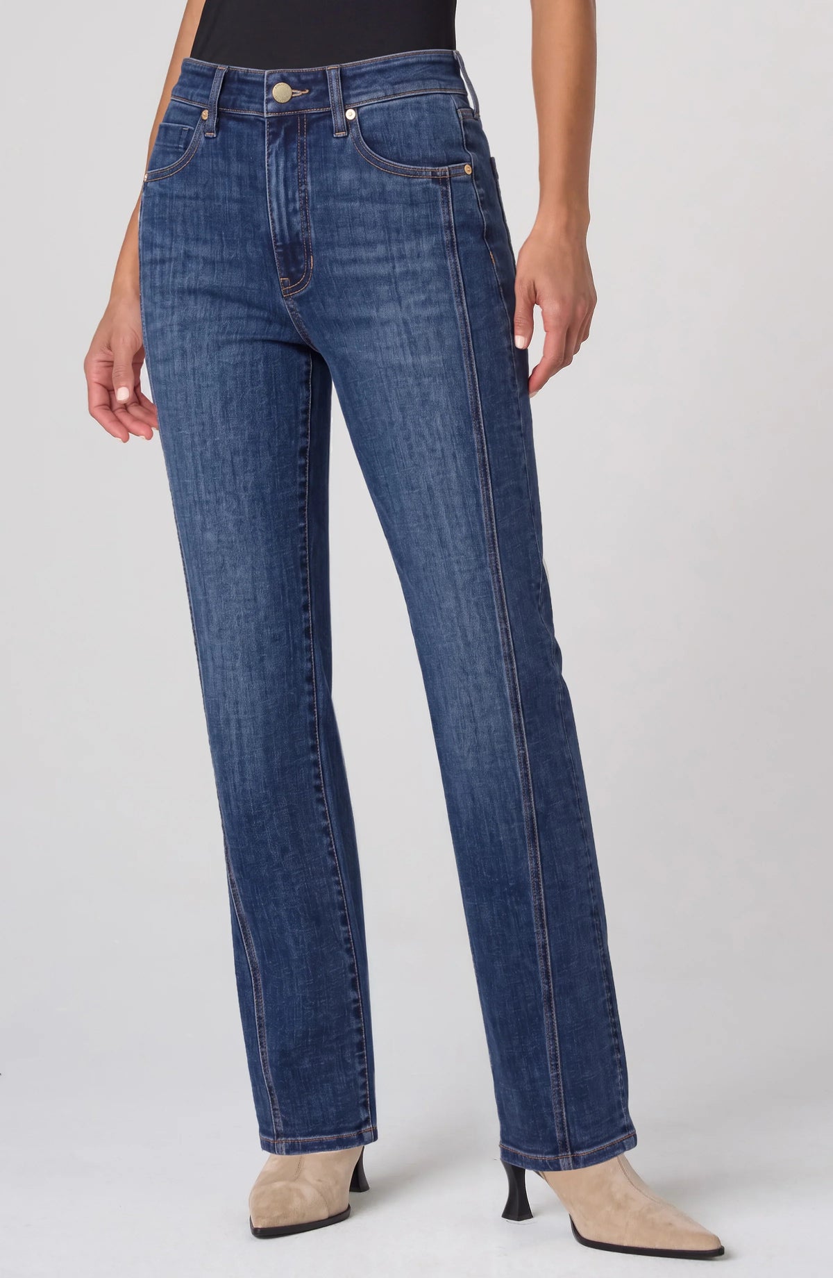 Kennedy Straight W/ Vertical Seaming- Lafayette Dark