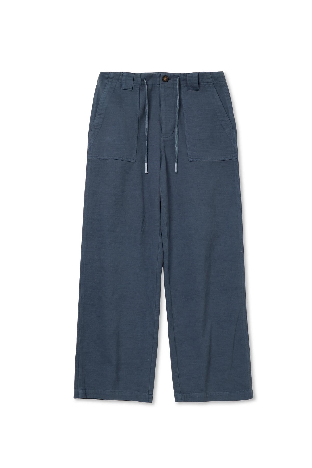 Virginia Sateen Slub Utility Pant- Turbulence
