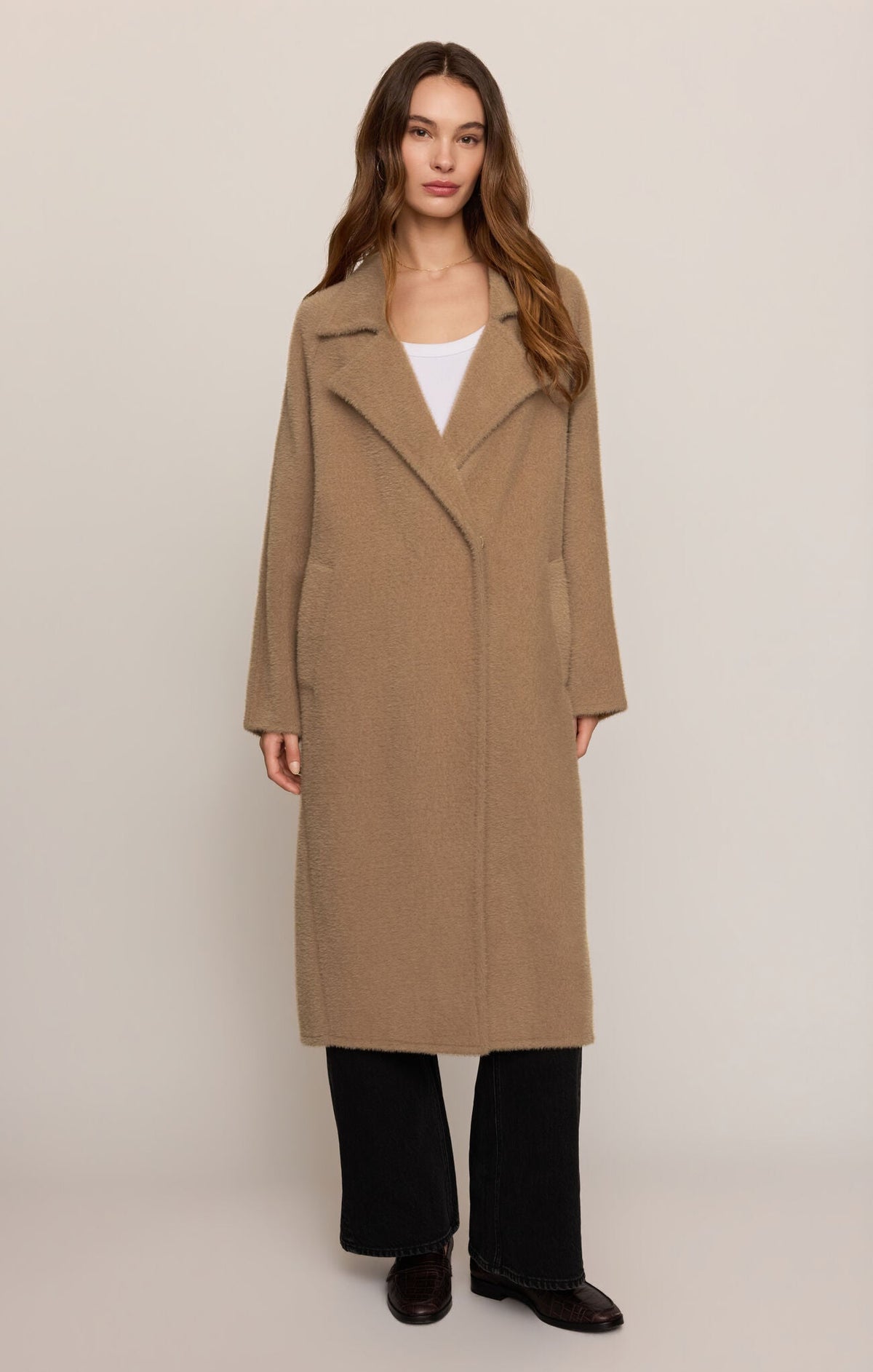 Crosby Cocoon Coat- Light Toffee