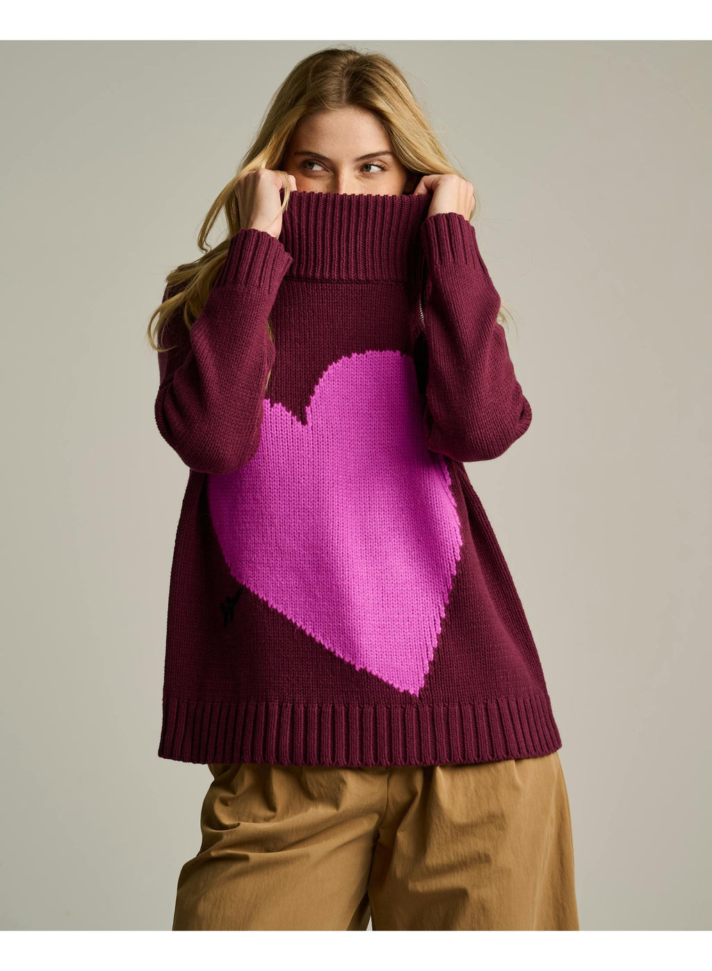 Take Aim Sweater- Wine