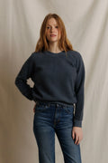 Ziggy Reverse Fleece Crew Neck Sweatshirt- Turbulence